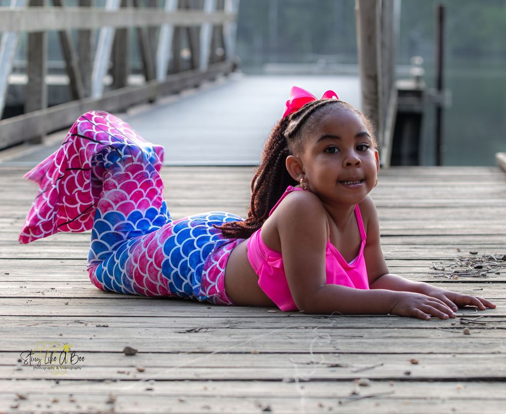 Kids birthday photography, mermaid themed photography