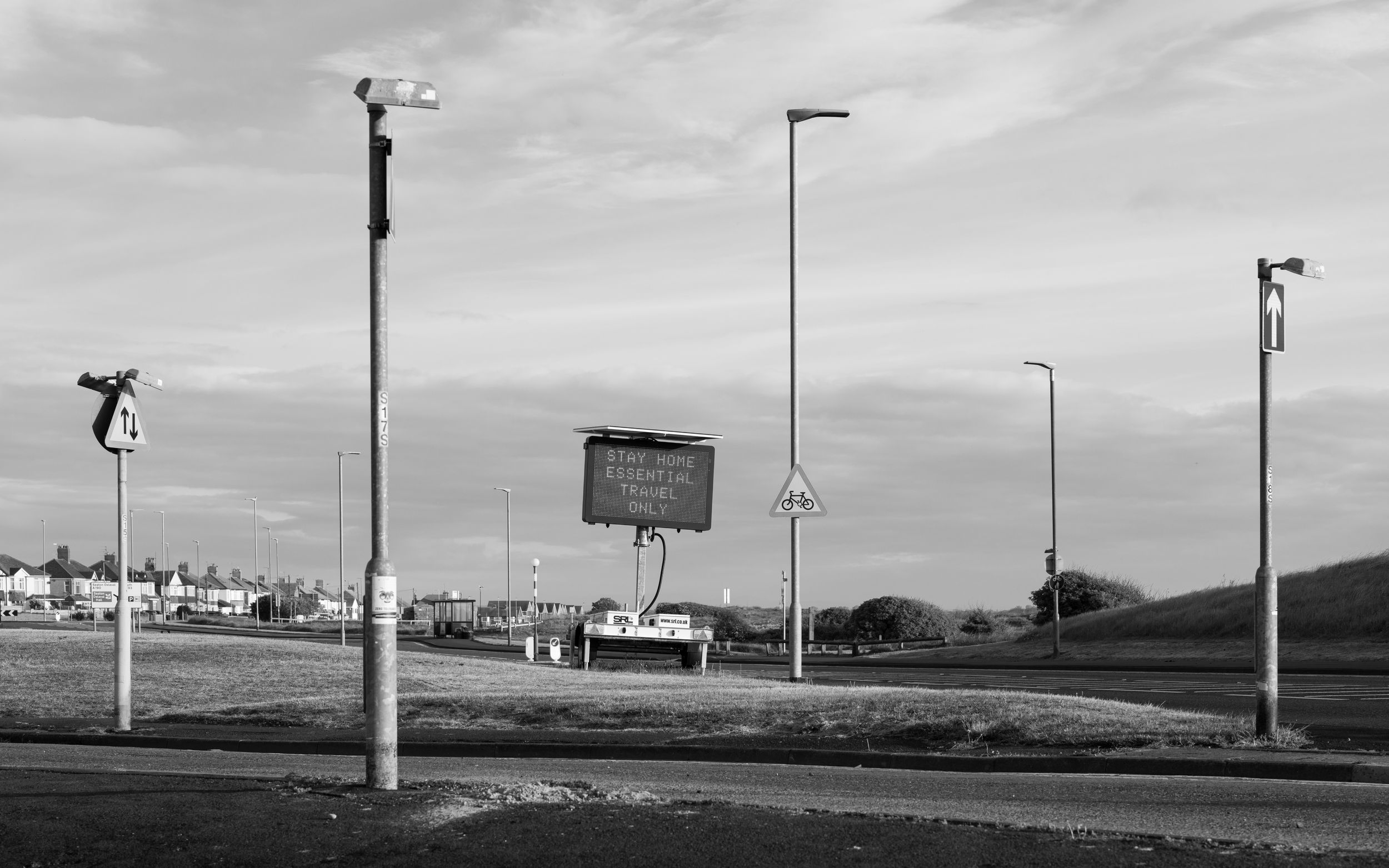 Artistic response to the Covid-19 pandemic, by collected and published British photographer Richard Simpson. Includes still life and street