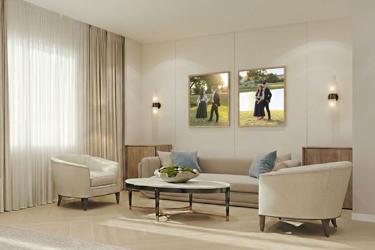 Custom heirloom wall art  by Gitty Strauss Photography in Lakewood, NJ, showcasing the final result of our boutique photography process