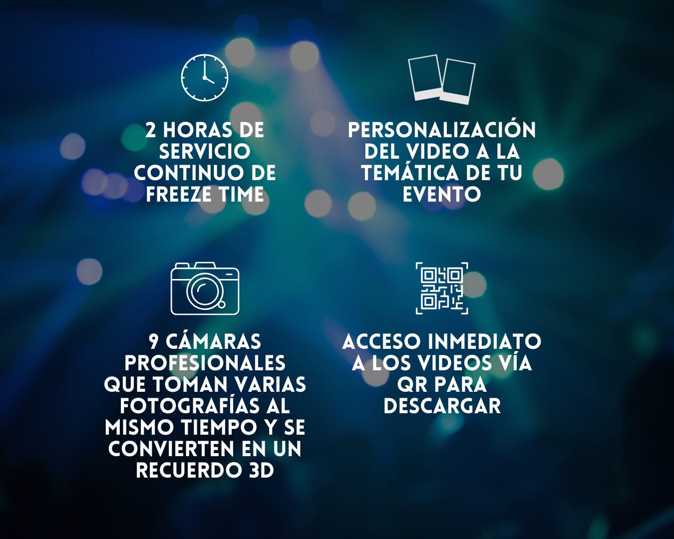 Freeze Time Booth creando video 3D cinematográfico