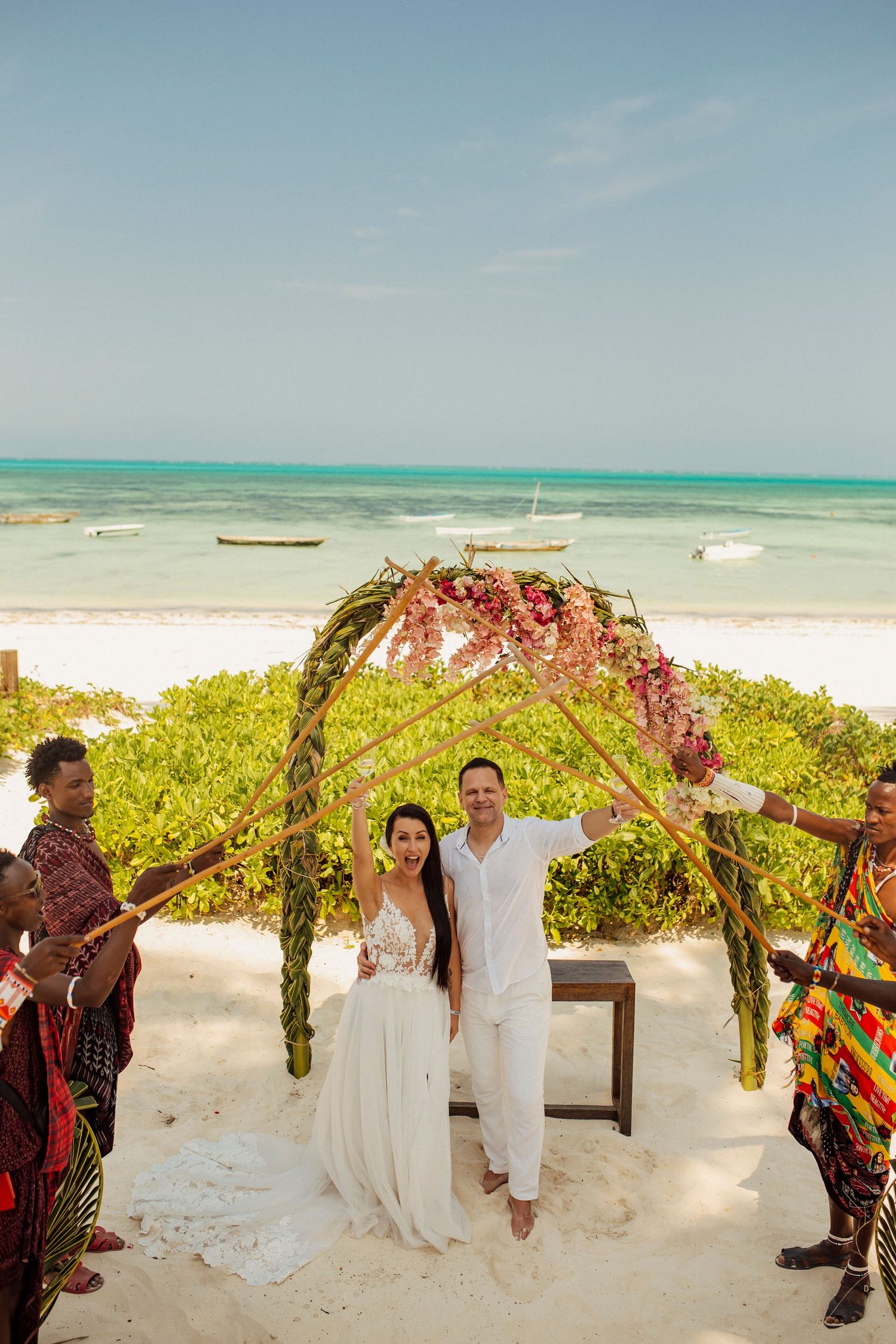 Candid wedding photography Zanzibar beach