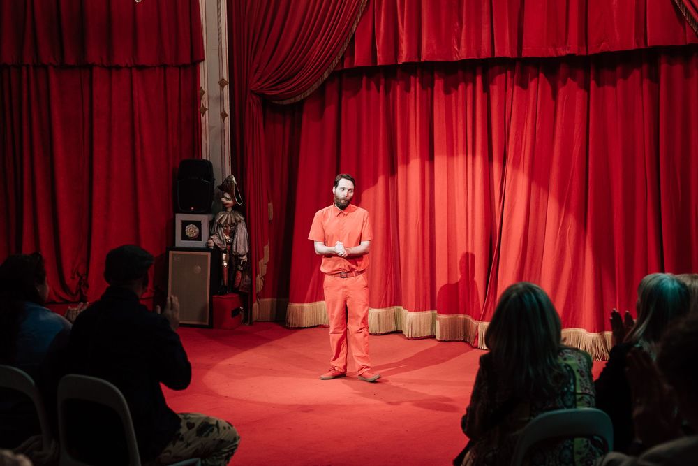 Introduction to wedding ceremony at Bob Baker Marionette Theater