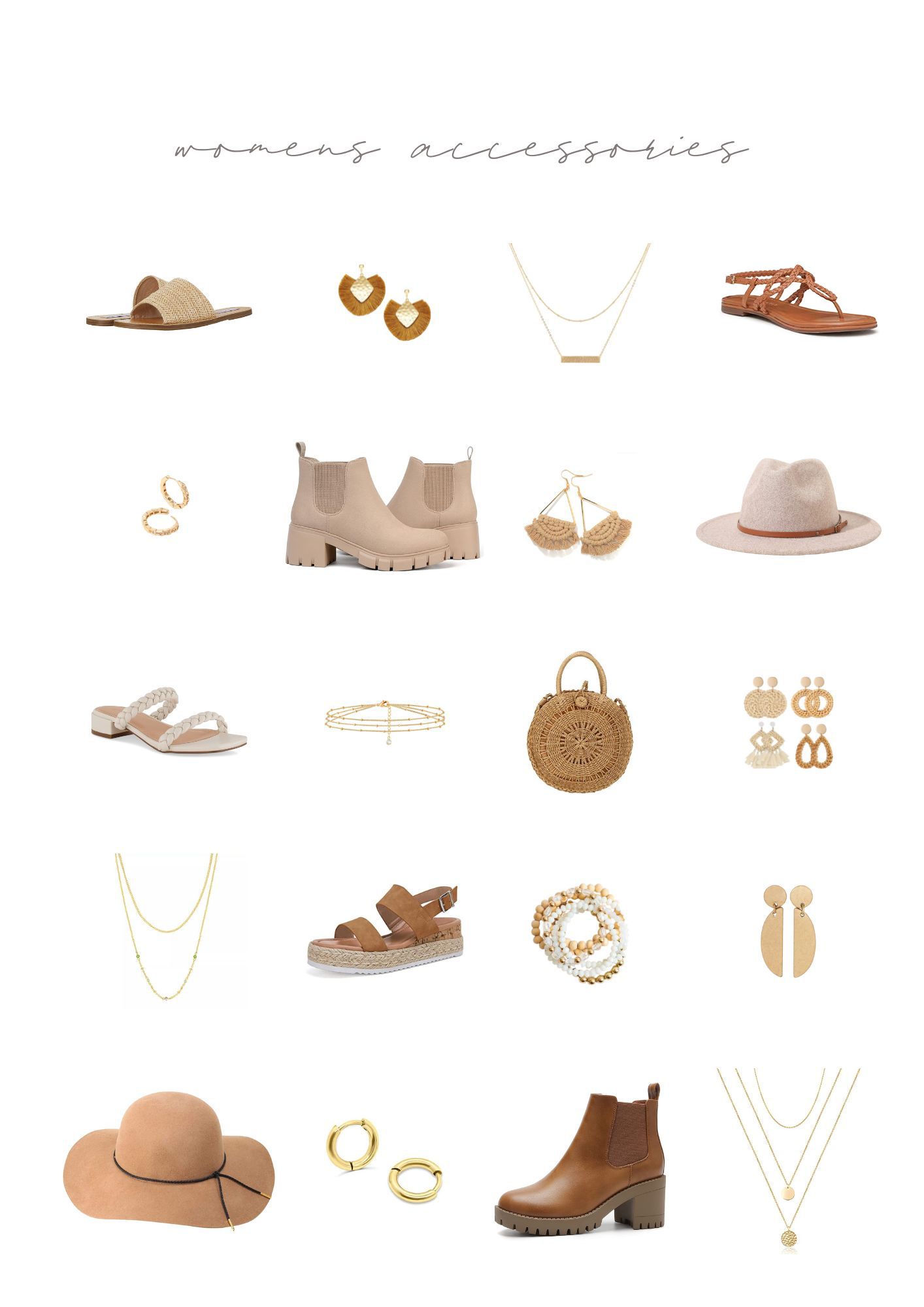 a collection of accessories for senior photos