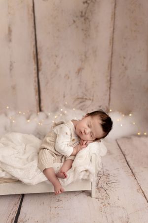 Newborn baby photographer east cork photography baby in bed