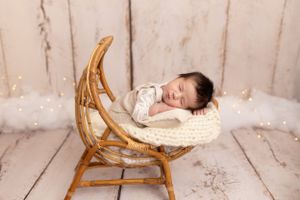 Newborn baby photographer east cork photography baby in basket