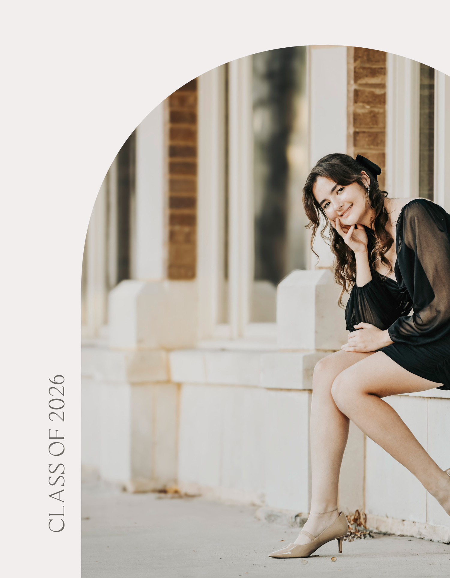 Senior girl portrait showing confidence and authentic personality
