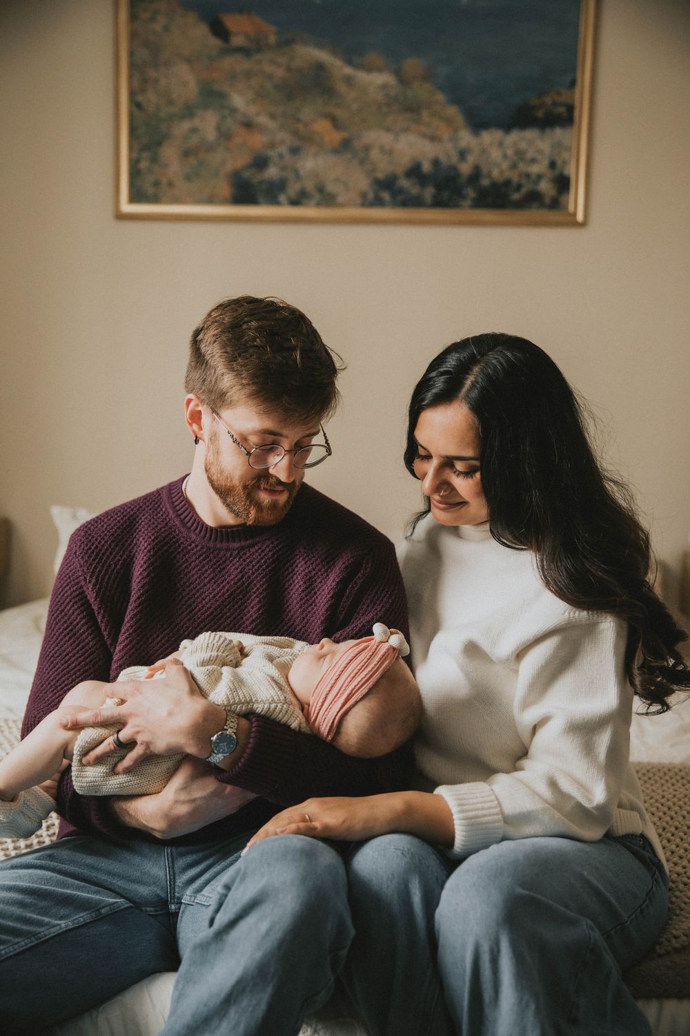 pittsburgh pa lifestyle family newborn photographer portraits indiana pa photographer moody in home winter natural