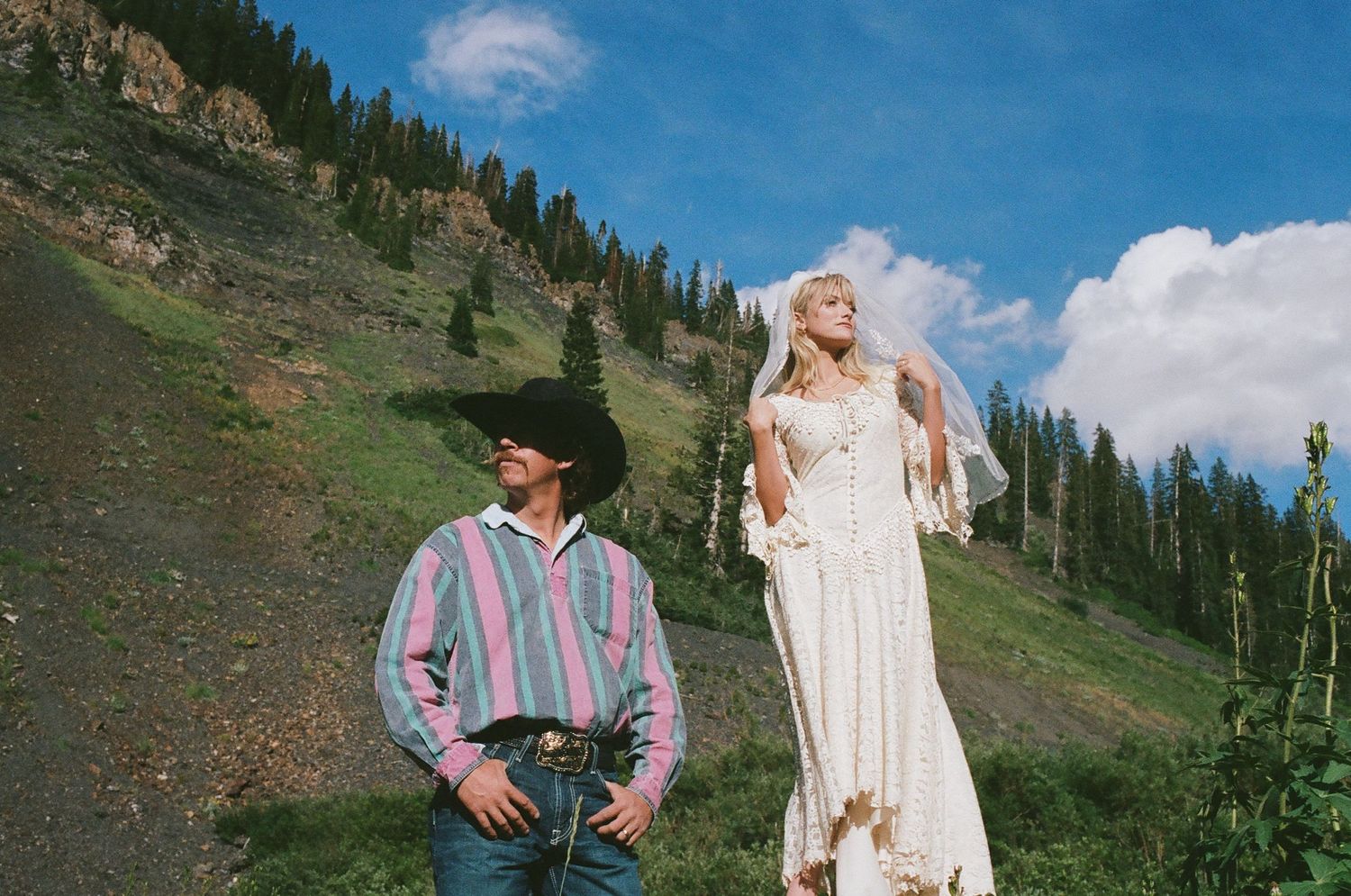 rocky mountain elopement on 35mm film