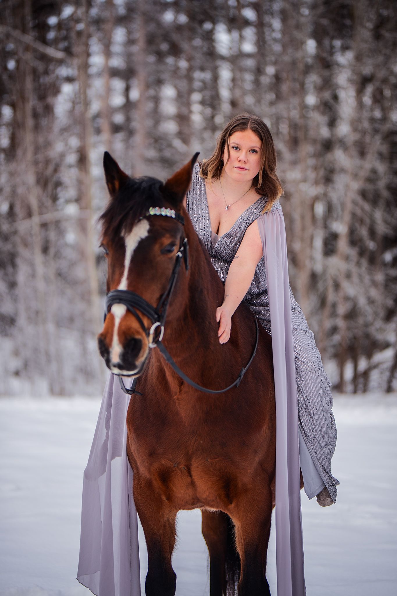Sunset, Horse, dress