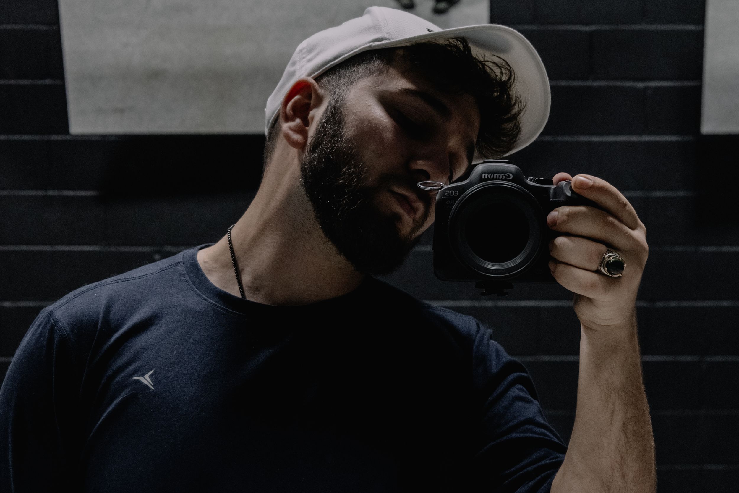 Professional headshot of male model in natural light