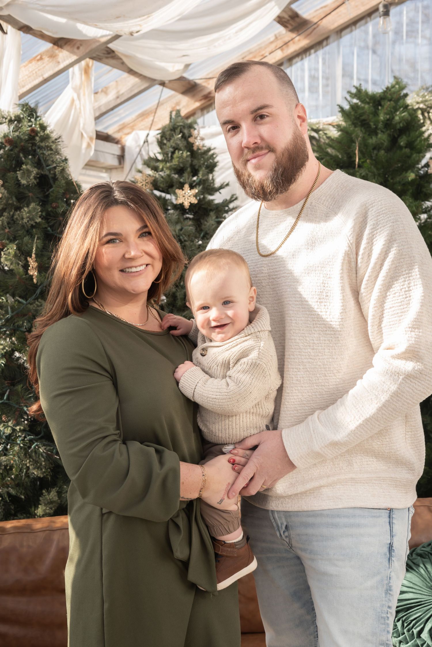 Greenhouse family photography