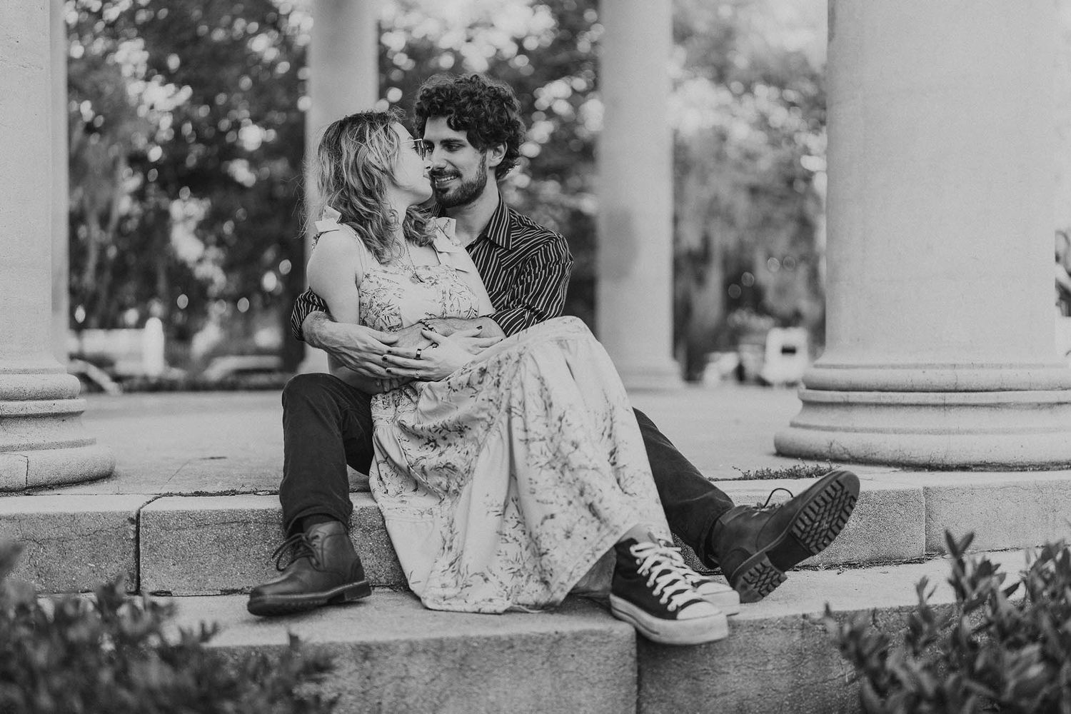 New Orleans engagement photos, City Park, Southeast Louisiana wedding photographer, Wedding Videographer, Best Location