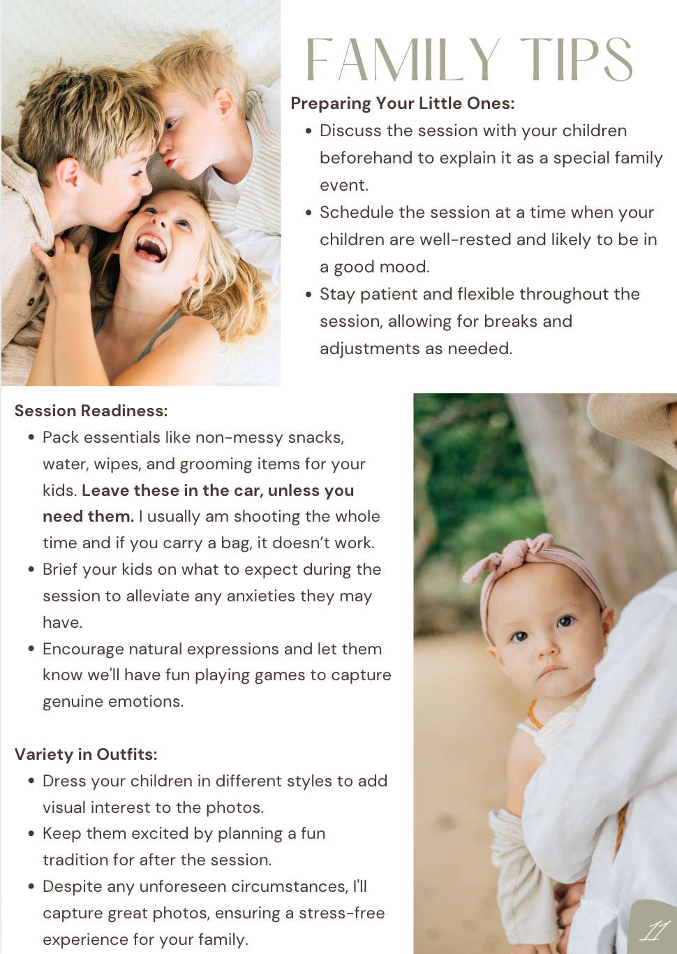 Family Photographer Style Guide Vancouver WA