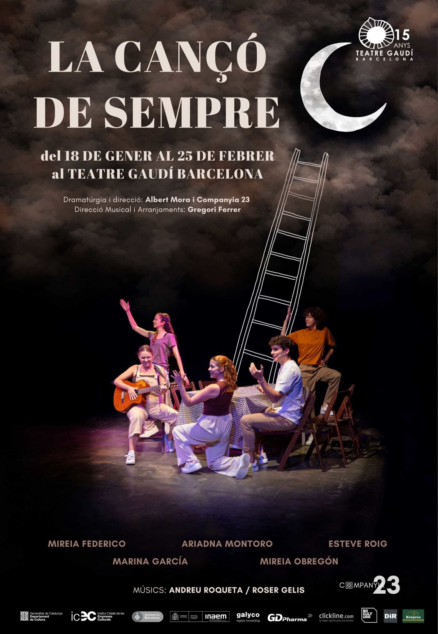 Cartell La Cançó de Sempre, Teatre Gaudí, 2024 (fotografia: Alba Gibert)