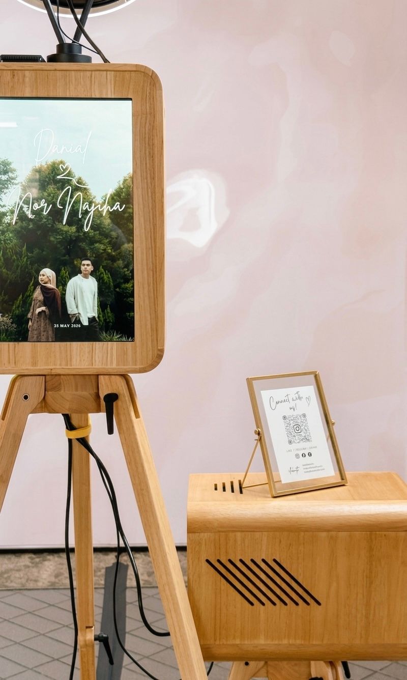 Aesthetic icon photo booth for events
