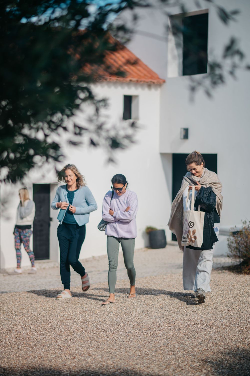 female yoga retreat in portugal