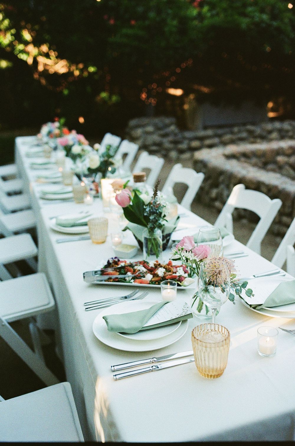 Candid film wedding portraits at The Holly Farm. This nostalgic light mirrors the mountain luxury at Hawkesdene in North Carolina