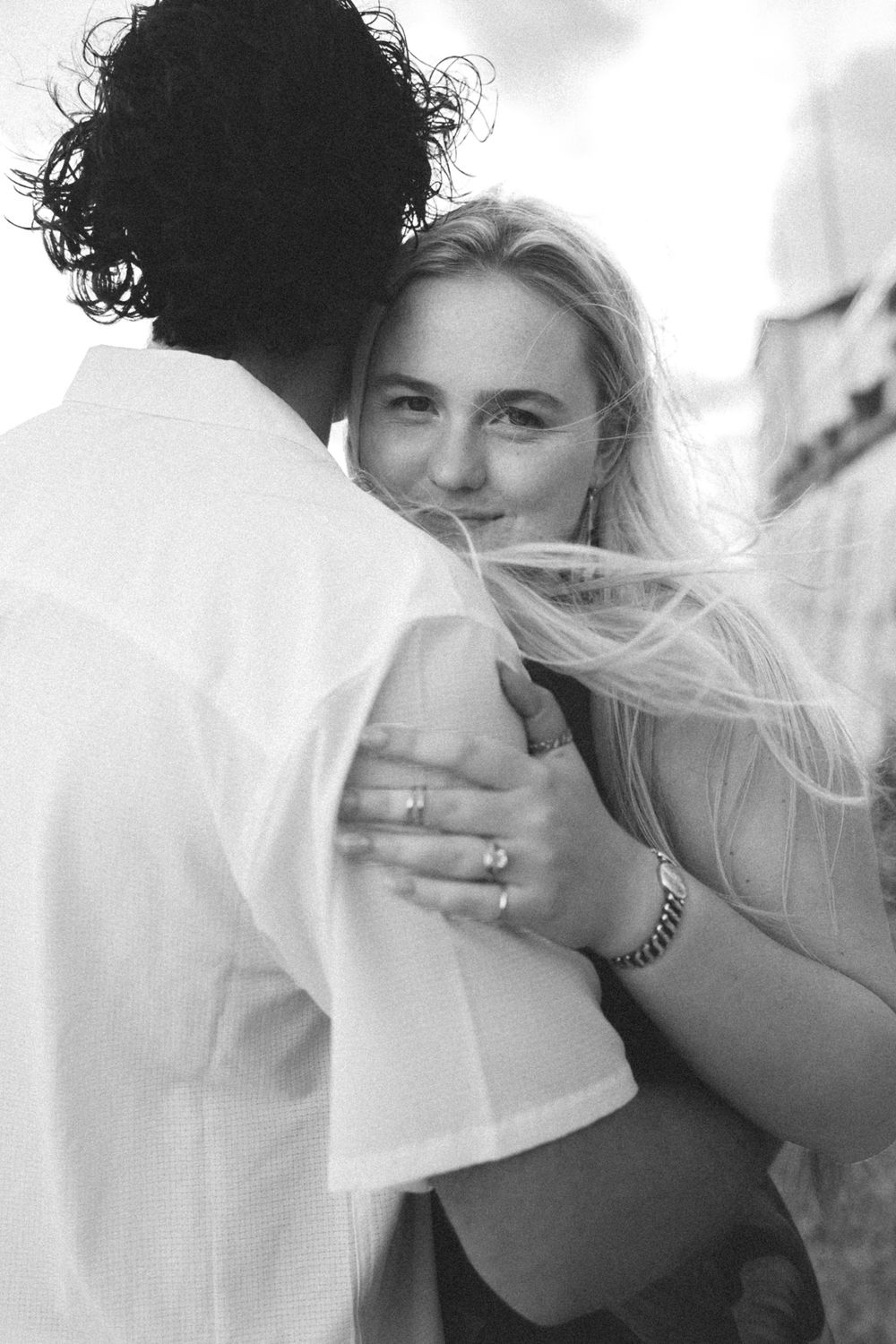Editorial style bride to be portrait captured in Lisbon before a destination wedding in Portugal