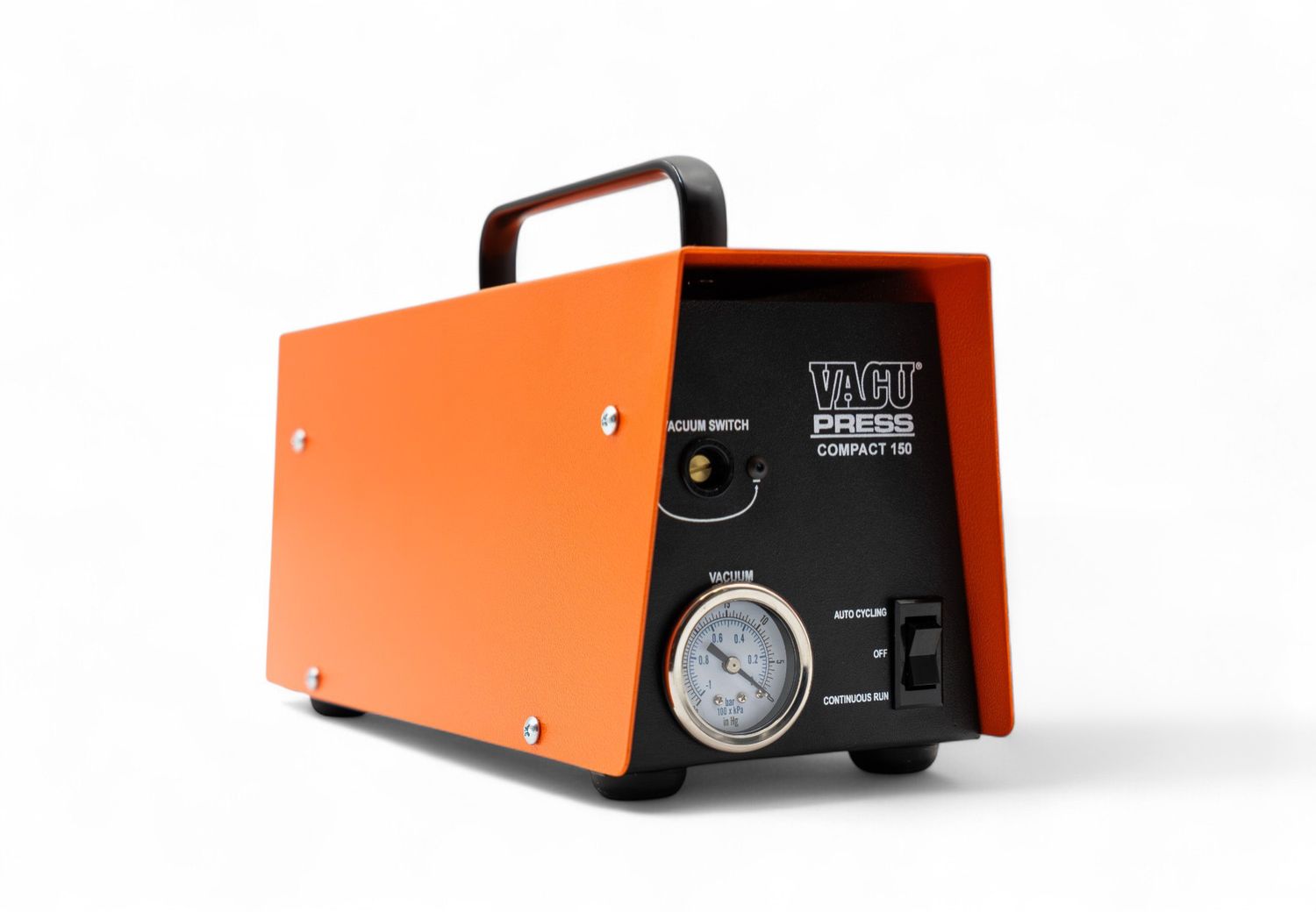 Orange and black industrial welding machine shown from multiple angles on white background.
