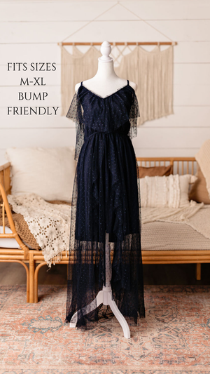 Client closet maternity dress available for photography sessions at Anna Carreno Photography