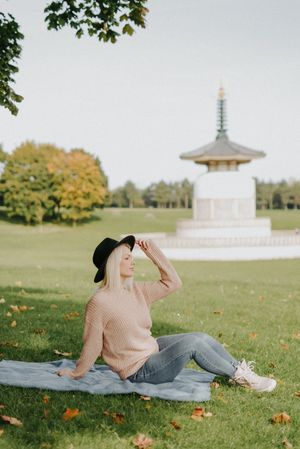 A portrait photograph taken outdoors in Milton Keynes by Sigita Yla Photography.