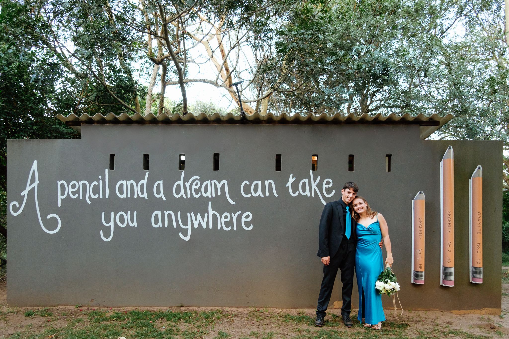 Matric farewell couple photographed at Whistling Woods