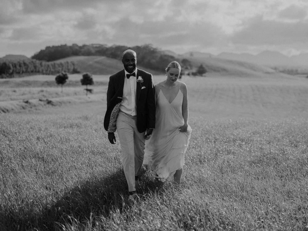 santa barbara elopement couple walking together