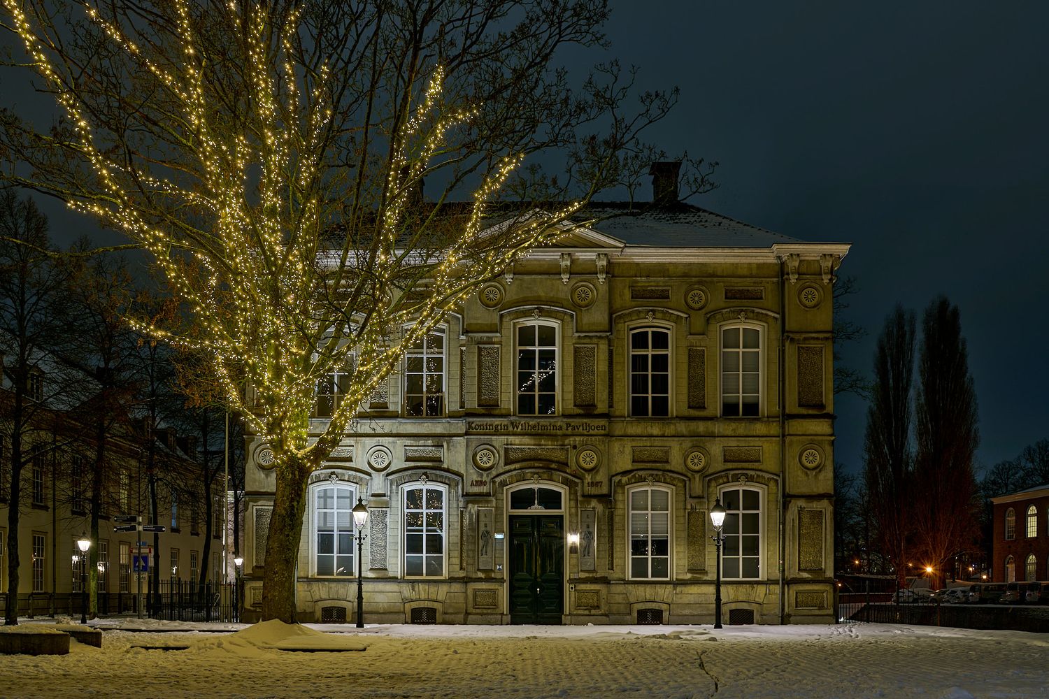 Wilhelmina Paviljoen KMA Breda avondfotografie