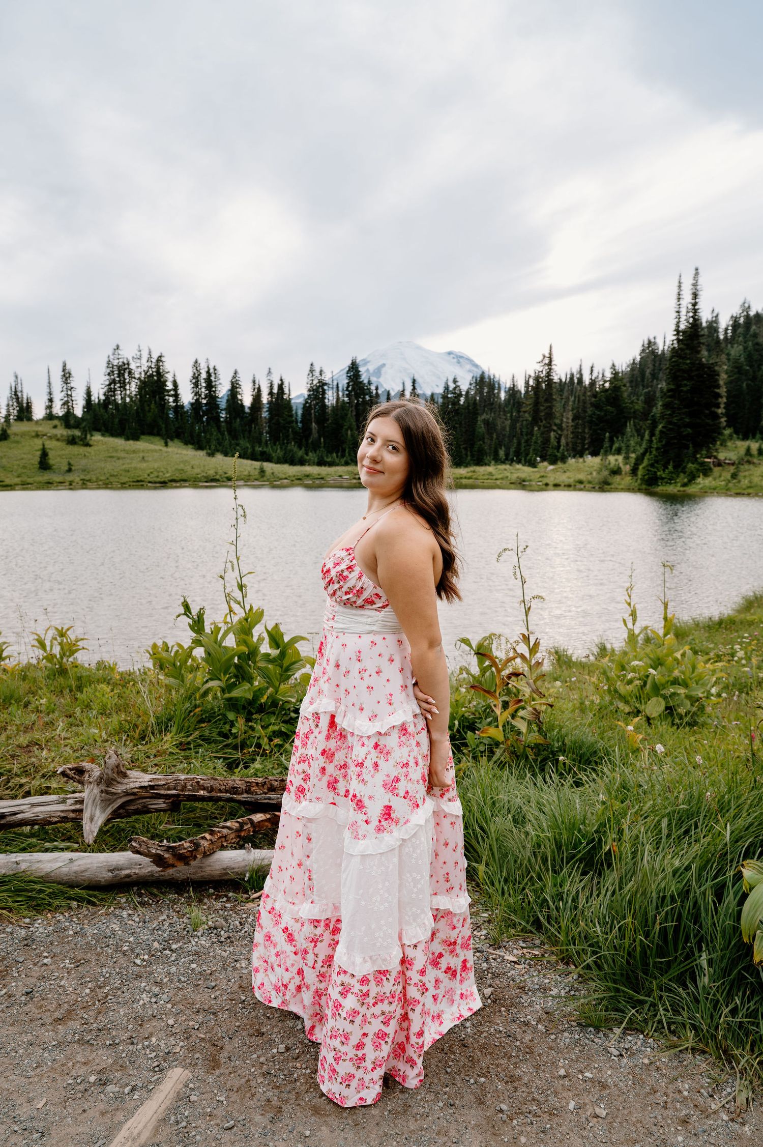 Adventurous senior pictures at Tipsoo Lake