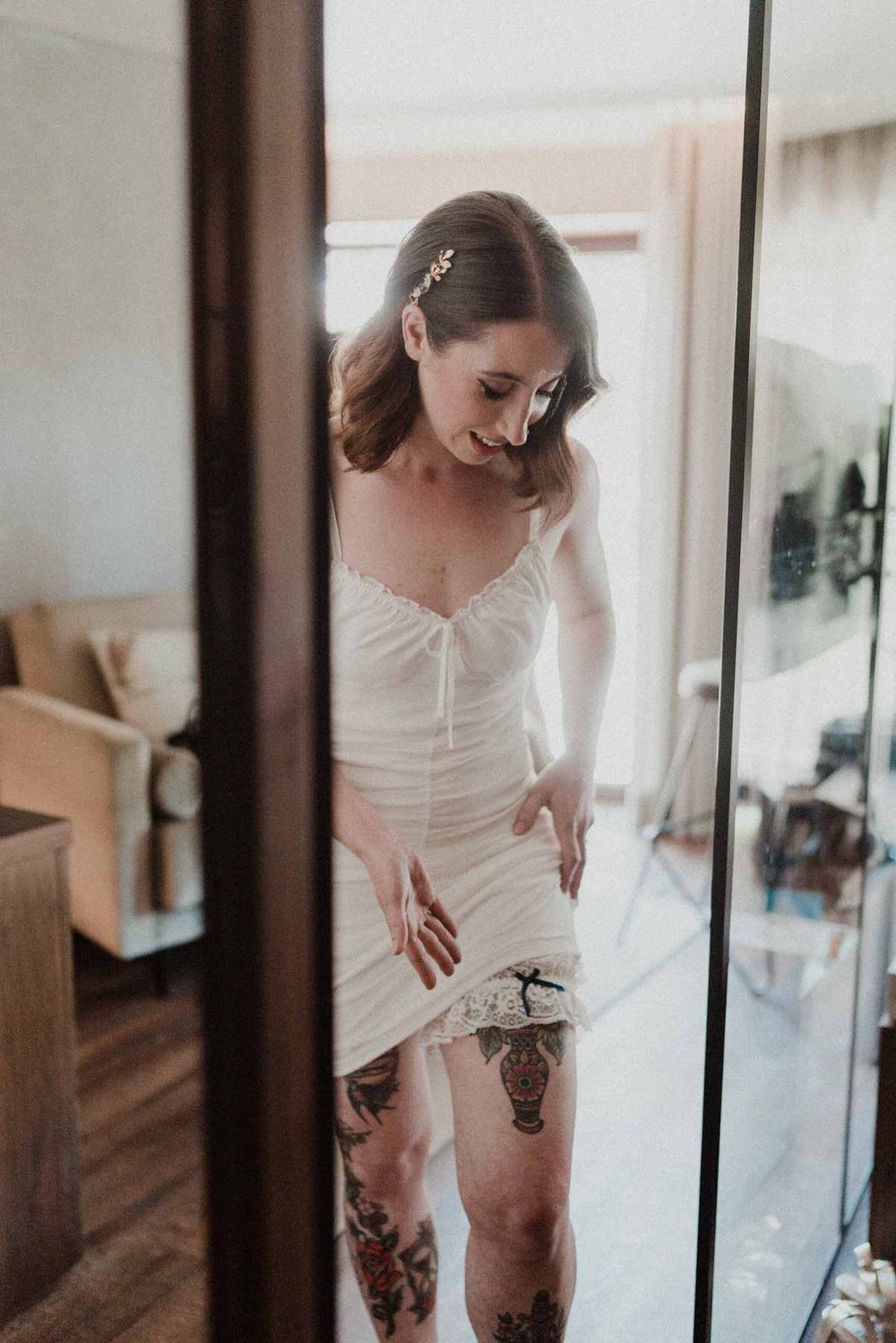 bride wedding dress preparation porto
