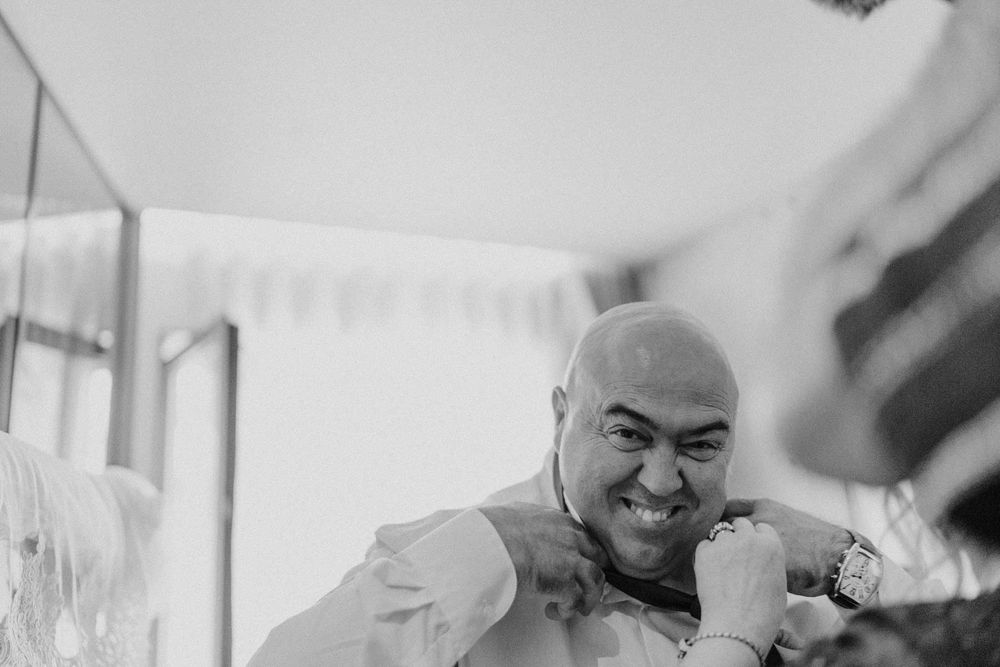 wedding guest portrait black and white porto