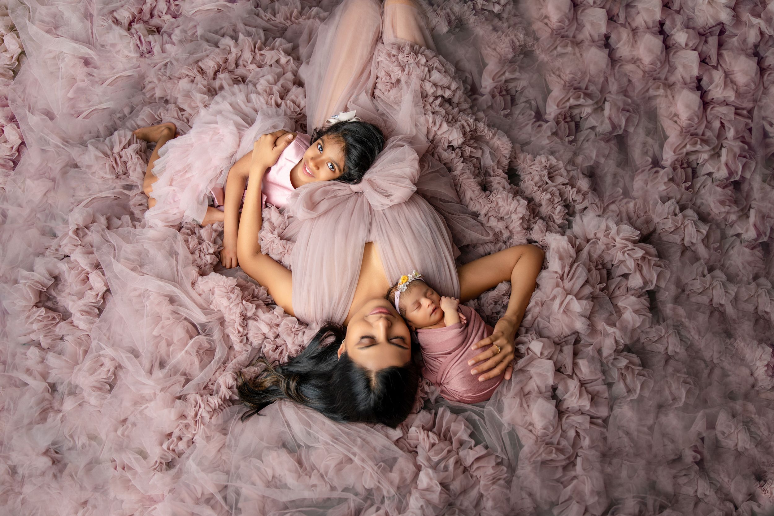 Mother and two baby - Jasmeet K Photography