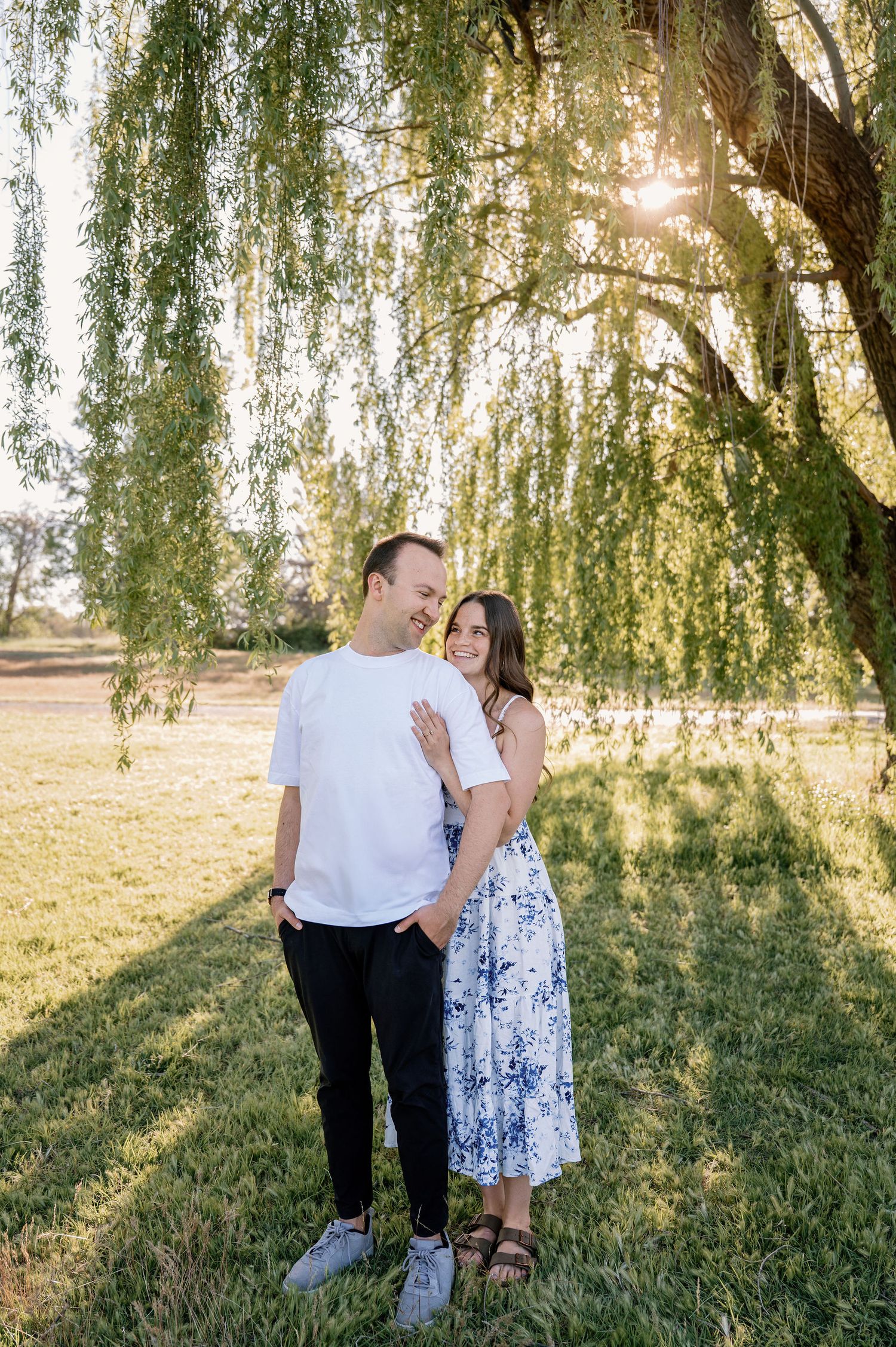 Whimsical engagement photos in the Tri-Cities