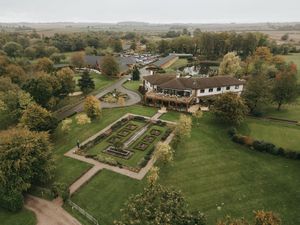 Aerial view of Laceby Manor - image captured by Grimsby photographers.