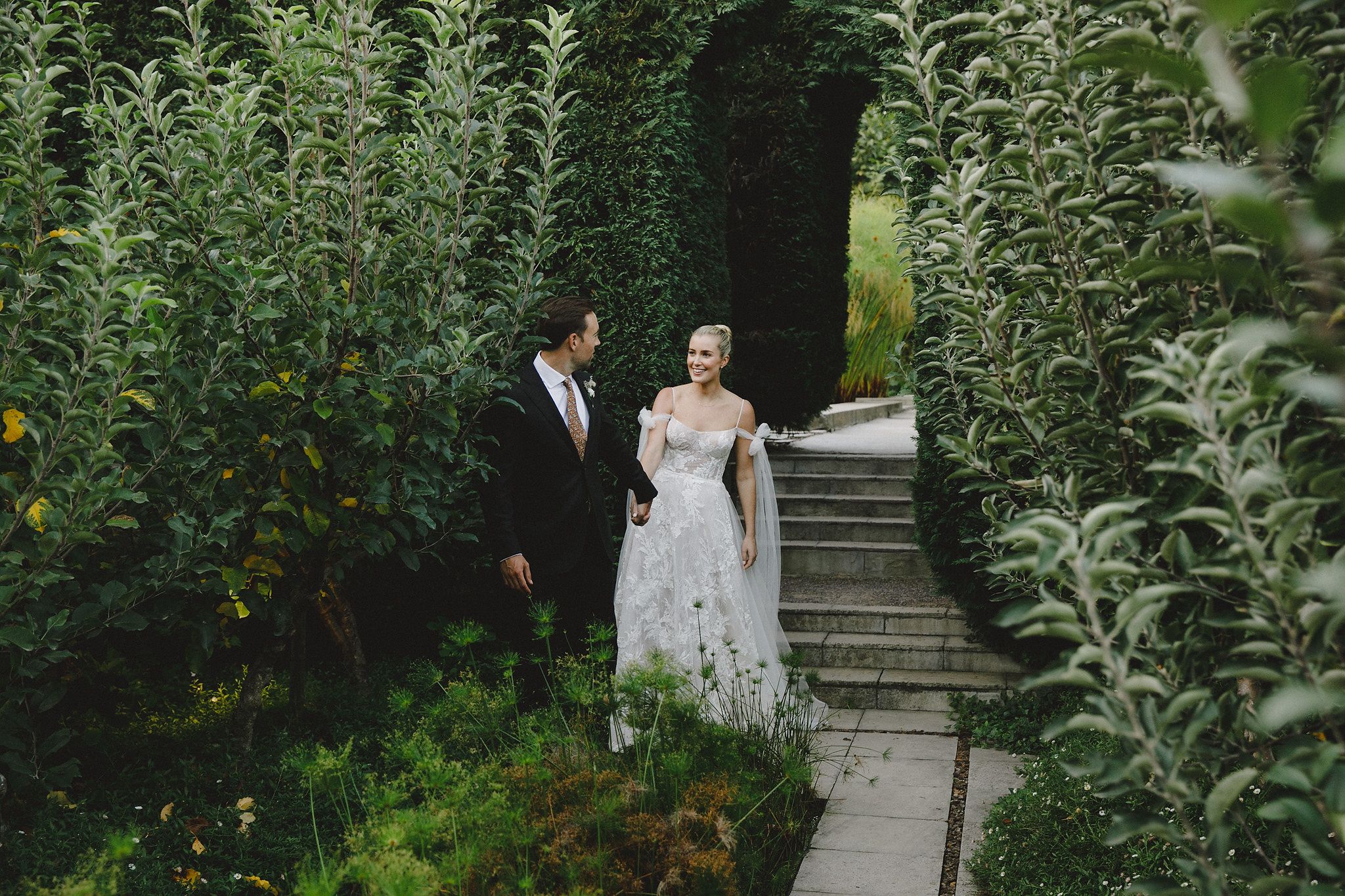 Bride and groom wedding portraits at Johannesdal 1207 in Stellenbosch vineyards
