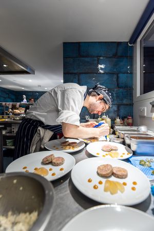 Food Photographer in London | Chef plating up dishes -2