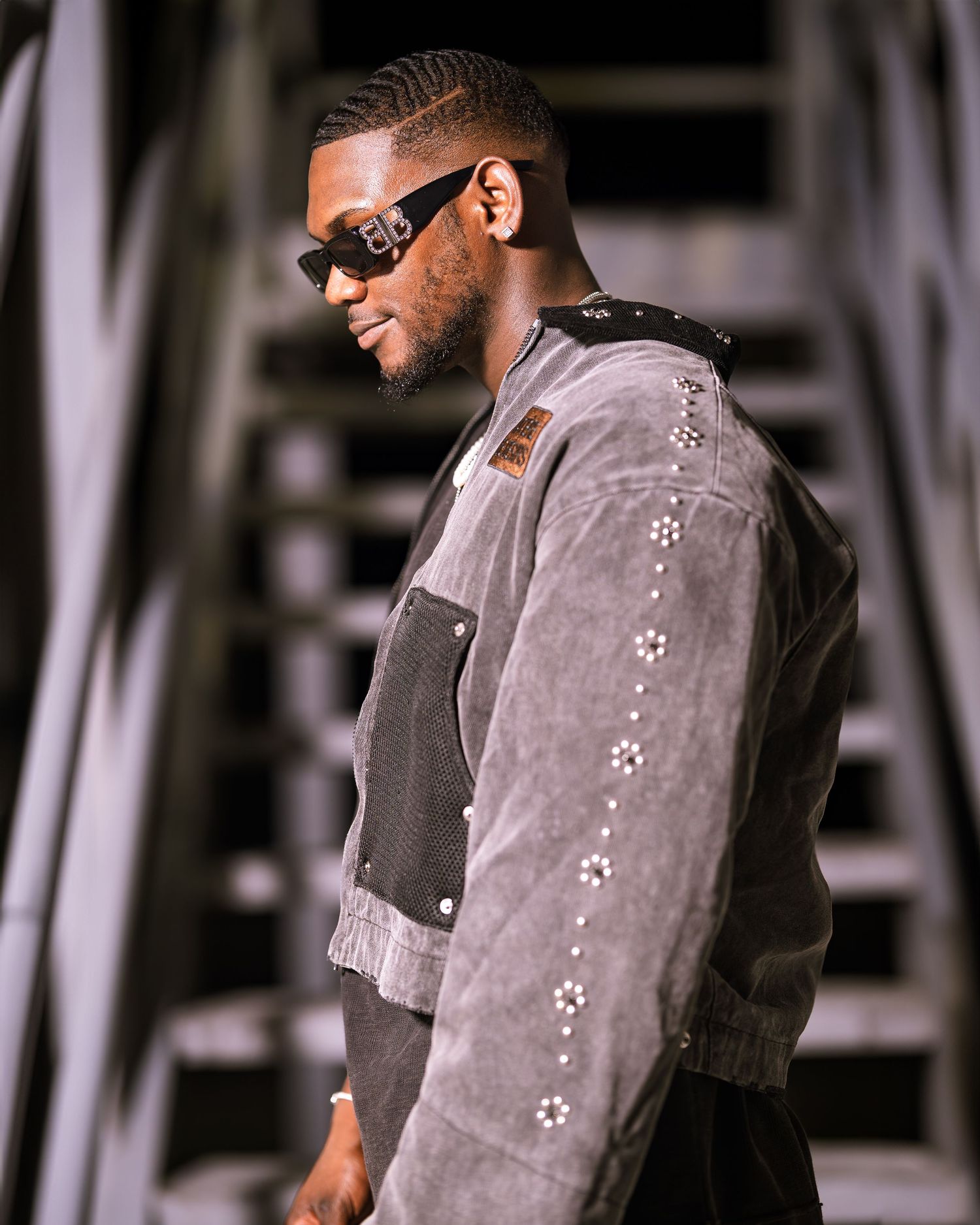 Luxury men’s portrait by Timoy B Photography – modern studio shoot with minimal aesthetic.