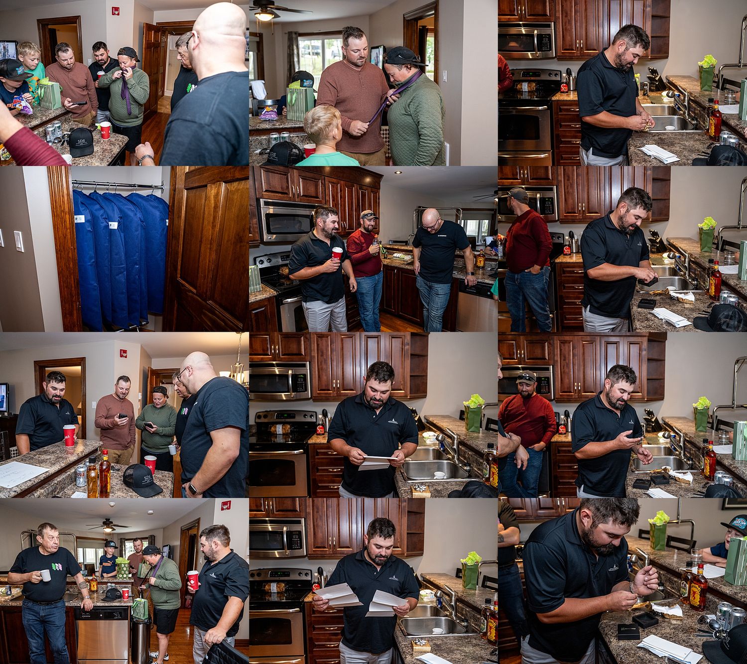 A person demonstrates cooking techniques in a home kitchen setting during a food preparation class.