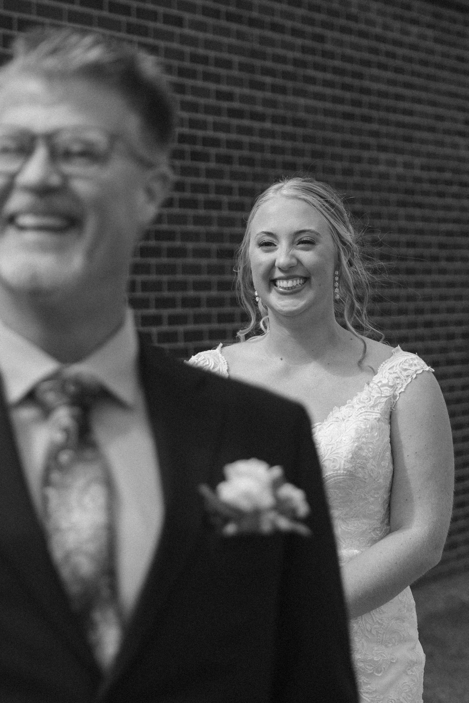 Bride and groom indoor catholic ceremony photos in Frankfort, Illinois