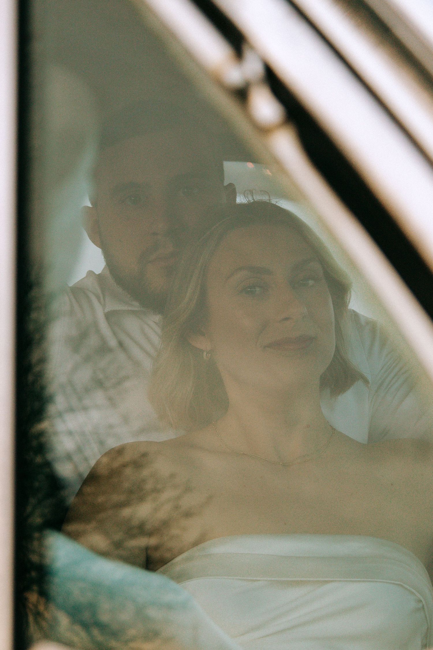 Vintage love story engagement