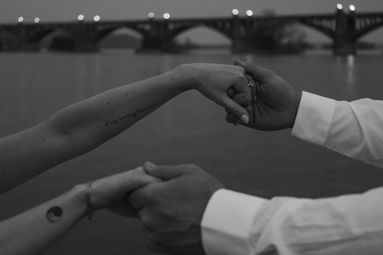 Vintage love story engagement