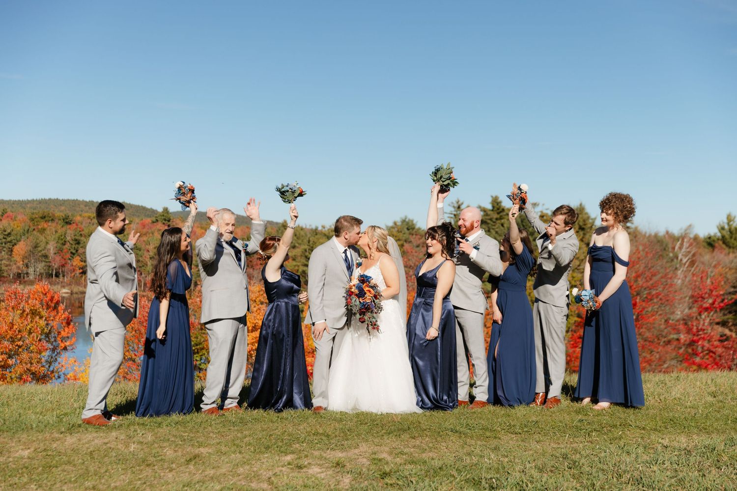 Kitz Farm Wedding Photographer NH  Southern NH Documentary Wedding Photographer NH Barn Wedding Venue Fall Wedding New England Bride
