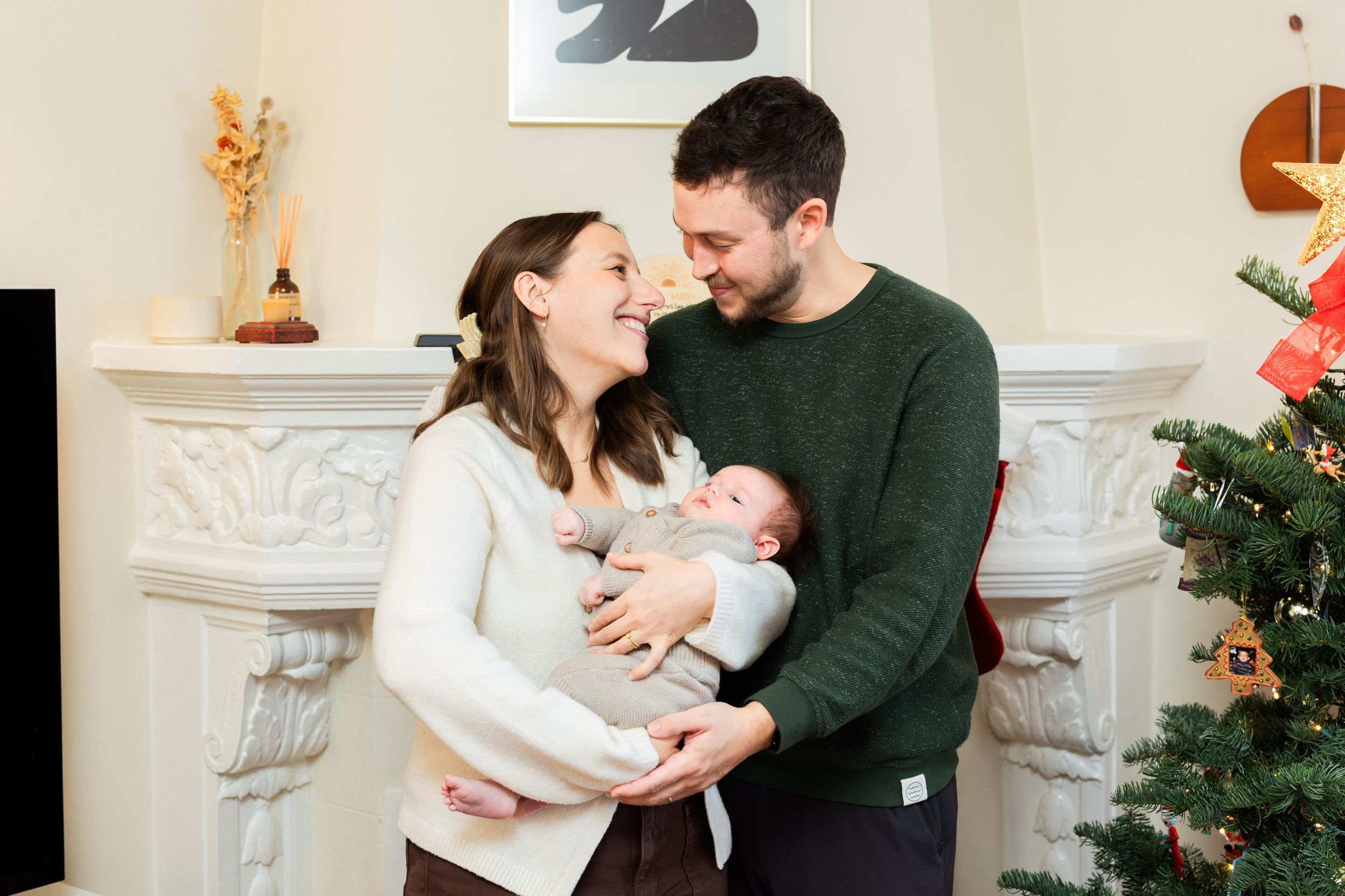 San Francisco in-home Christmas portraits