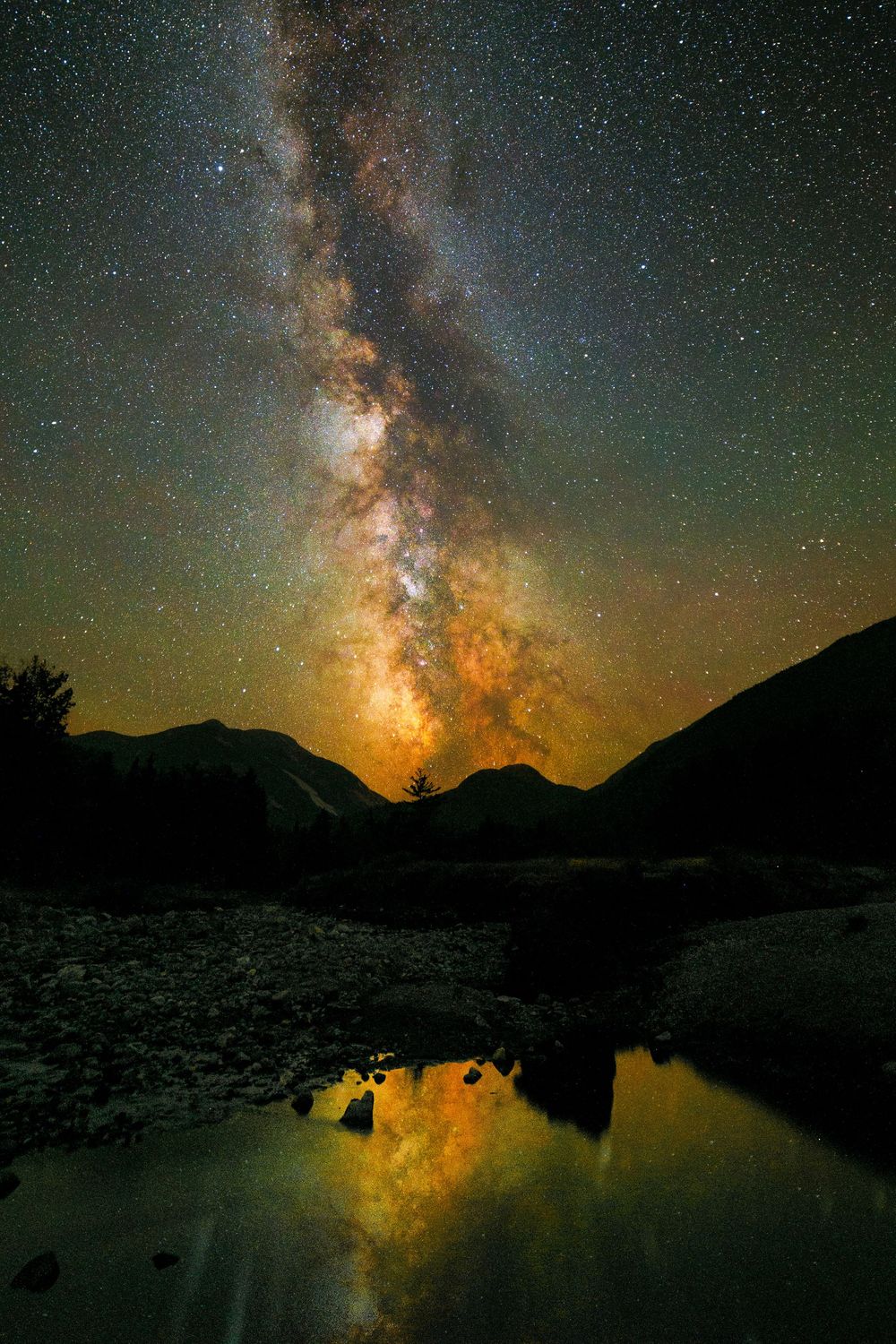 Marcy Dam Milky Way Reflection