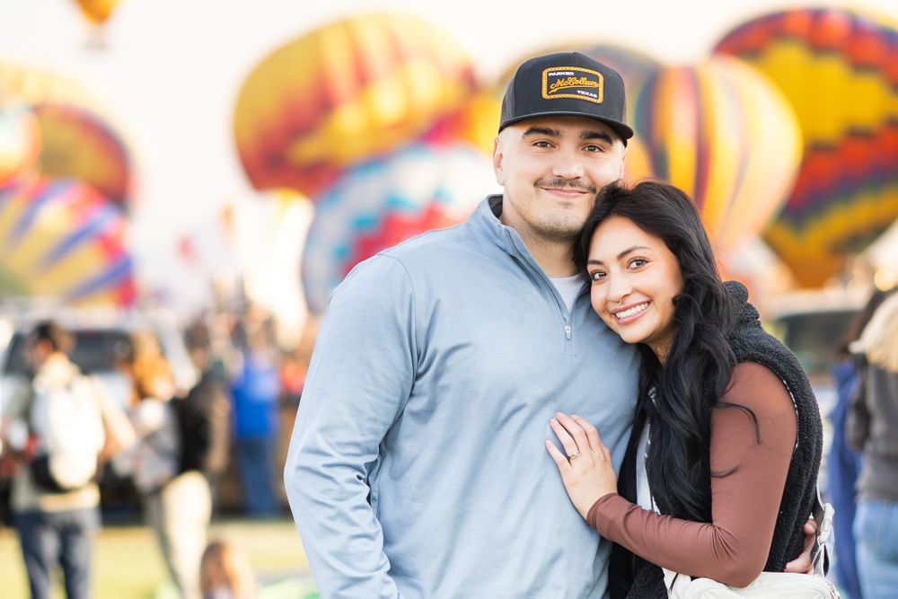 Couple Photography at Balloon Fiesta by Memorari Portrait