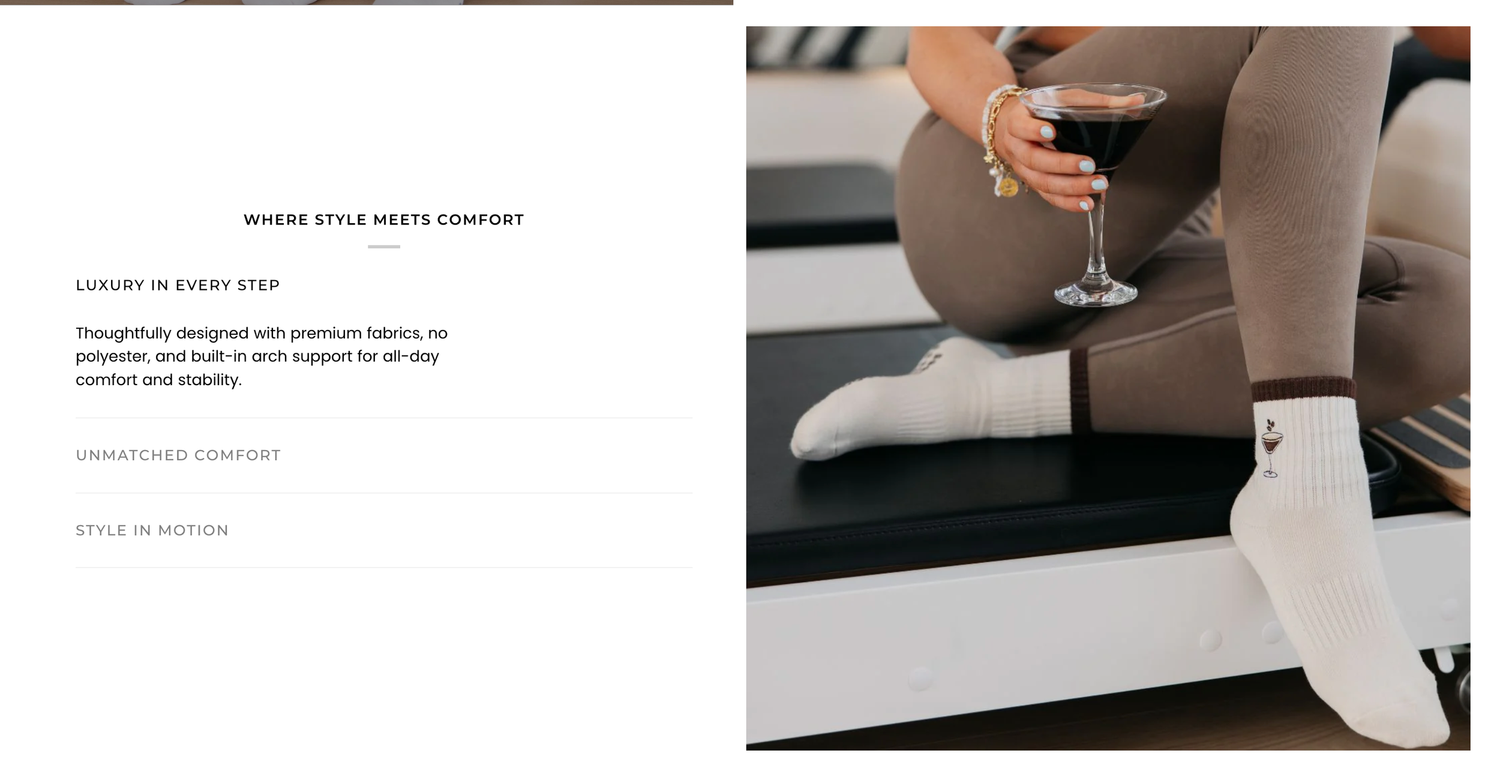 pilates sock brand photoshoot brand photography orange county photographer orange county pilates studio grip socks
