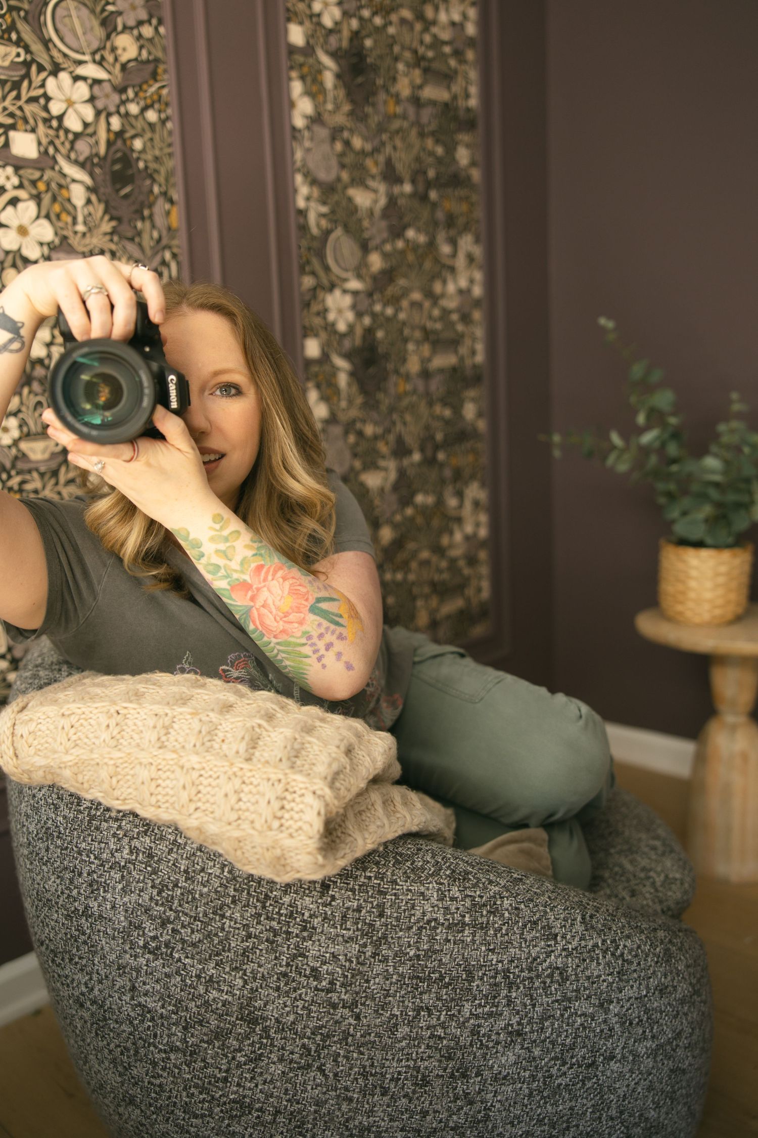 Asheville small business entrepreneur posing during a personal and professional branding photography session