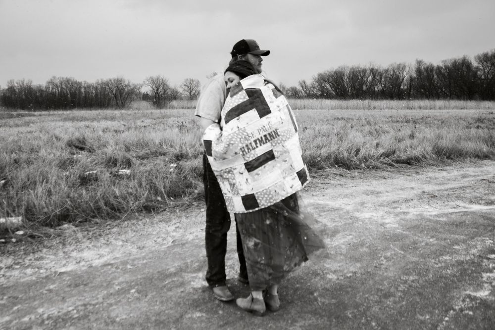 An expecting couple during a maternity photo session in Amarillo, Texas