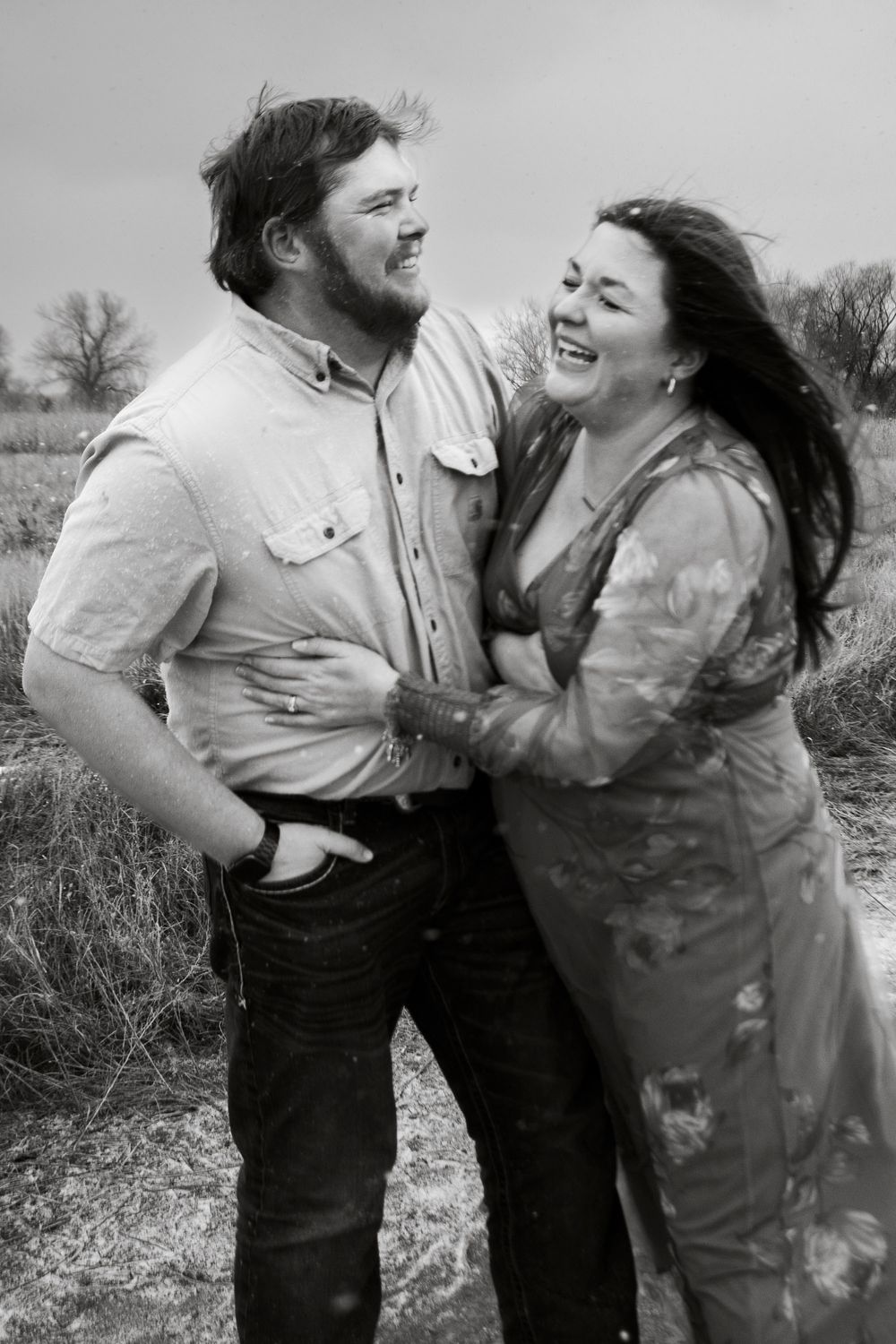 An expecting couple during a maternity photo session in Amarillo, Texas
