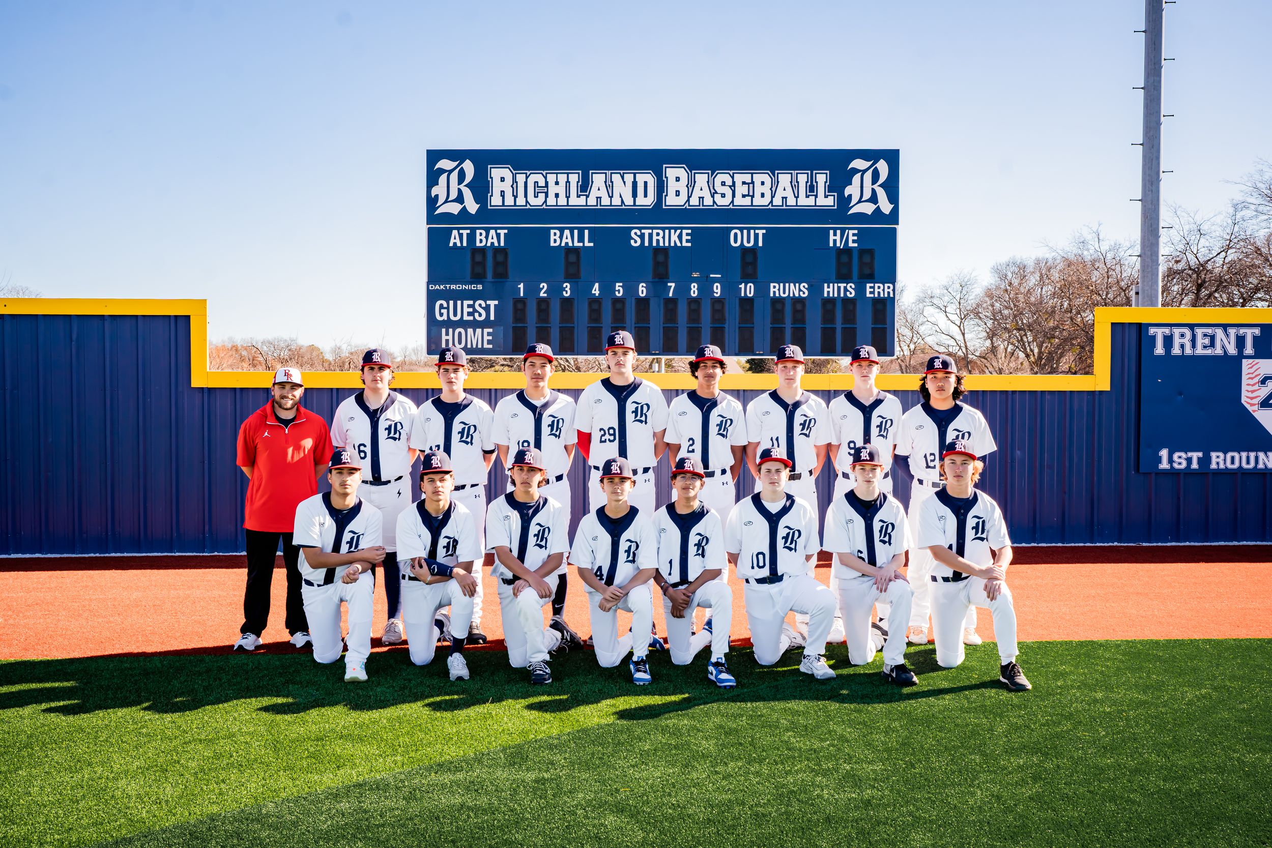 Richland High School Baseball Team Media Day Seniors